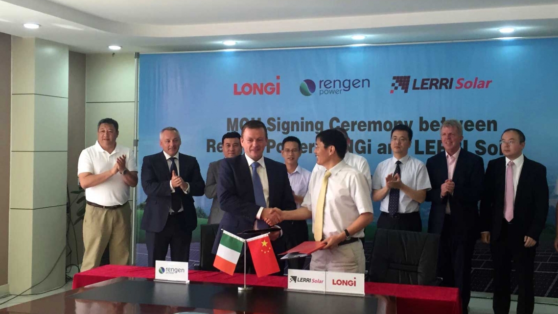 ICAOI members LONGi Group and Rengen Power in Signing Ceremony