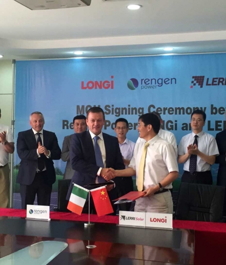 ICAOI members LONGi Group and Rengen Power in Signing Ceremony